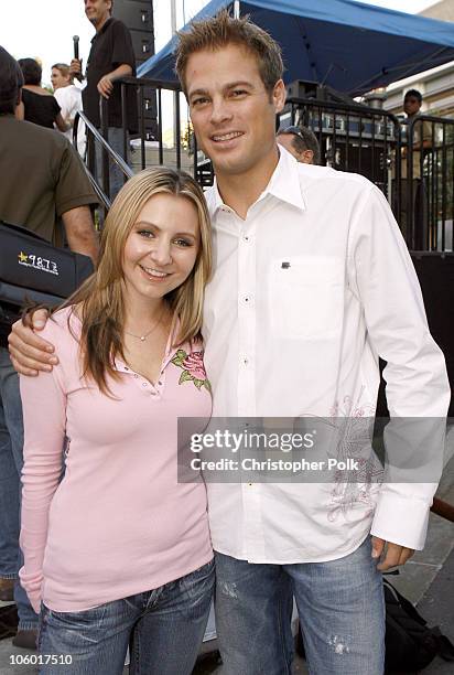 Beverley Mitchell and George Stults during The CW Presents "Summer at the Grove" with Cheyenne Kimball in Concert at The Grove in Los Angeles,...