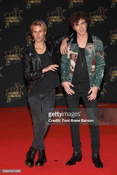 Ofenbach attends the "20th NRJ Music Awards" at Palais des Festivals on November 10, 2018 in Cannes, France.