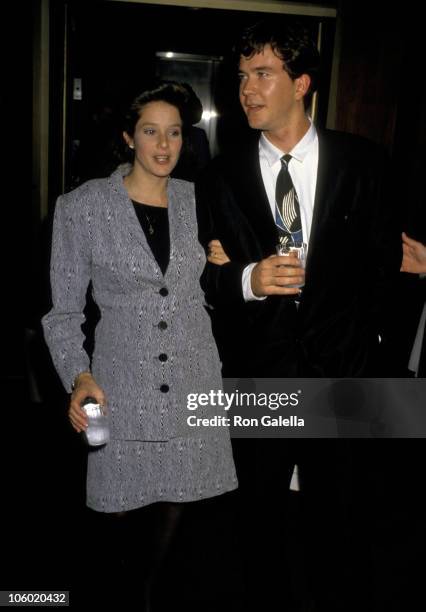 Debra Winger and Timothy Hutton during 1987 Student Film Awards at Academy Theater in Beverly Hills, California, United States.