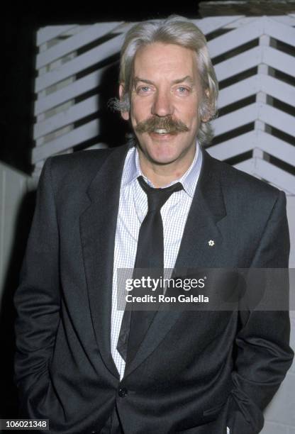 Donald Sutherland during Donald Sutherland sighting at Spago's New York City - November 16, 1986 at Spago in West Hollywood, California, United...