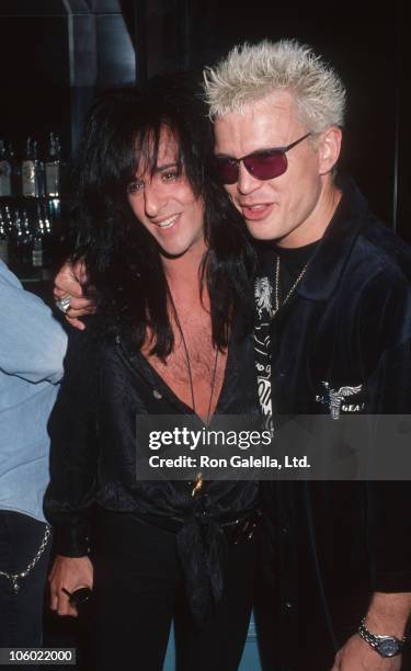 Steve Stevens and Billy Idol during Listening Party for Vince Neil's "Exposure" - April 12, 1993 at Ava's Nightclub in West Hollywood, California,...