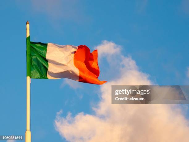 irish flag - ireland flag stock pictures, royalty-free photos & images