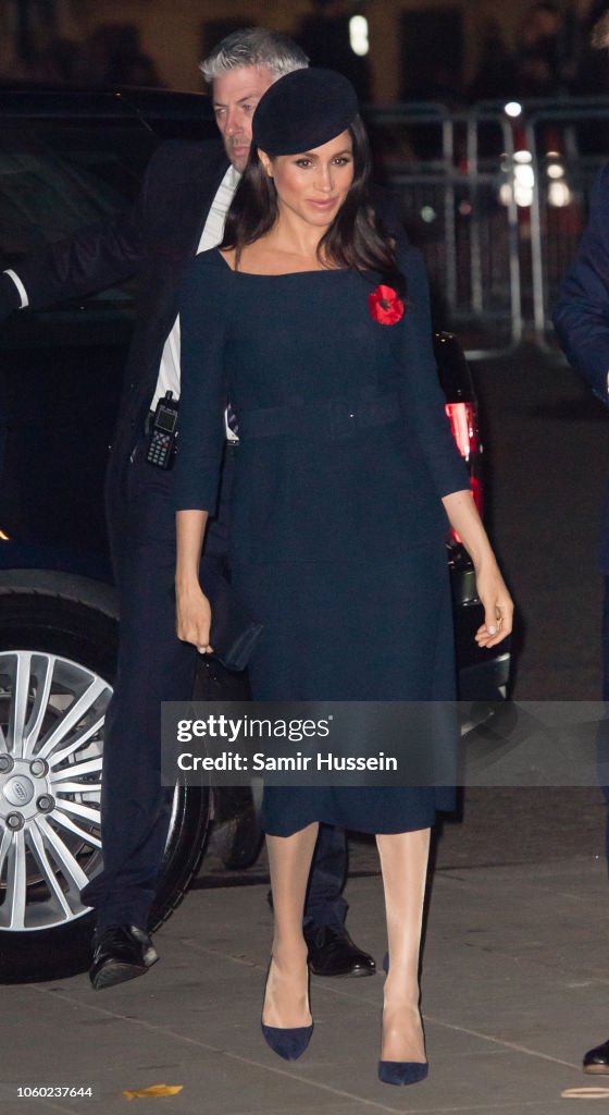 The Queen Attends A Service At Westminster Abbey Marking The Centenary Of WW1 Armistice