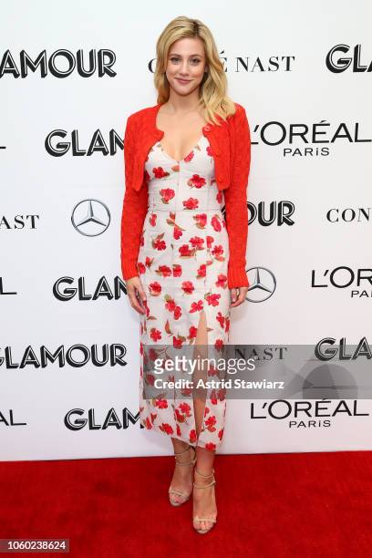 Lili Reinhart attends 2018 Glamour Women Of The Year Summit: Women Rise at Spring Studios on November 11, 2018 in New York City.