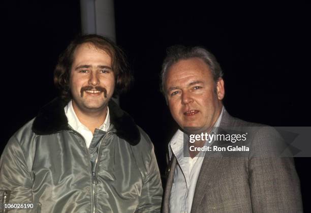 Rob Reiner and Carroll O'Connor during Actors Arrive for "All In The Family" Taping - January 1, 1972 at CBS Television City in Los Angeles,...