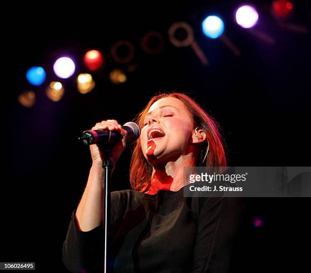 Belinda Carlisle of the Go-Go's during The Go-Go's and Morningwood Perform Live at the Greek Theater - July 14, 2006 at Greek Theatre in Los Angeles,...