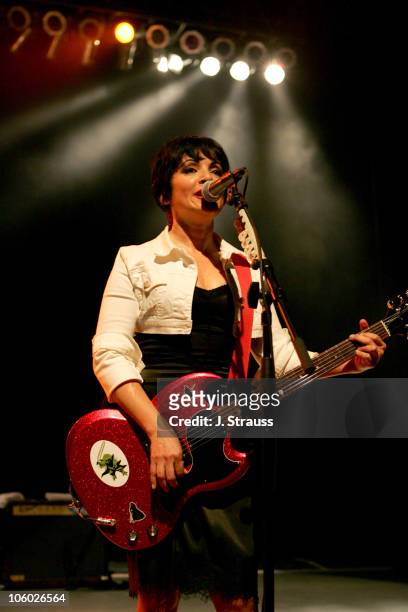 Jane Wiedlin of the Go-Go's during The Go-Go's and Morningwood Perform Live at the Greek Theater - July 14, 2006 at Greek Theatre in Los Angeles,...