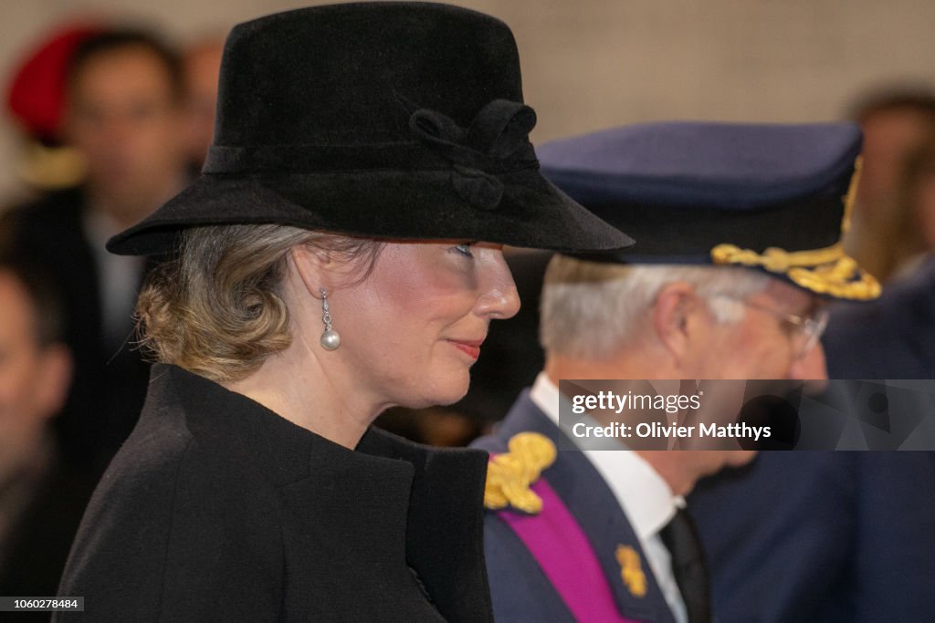 Members Of The Royal Family Attend The Commemoration of The 100th Anniversary Of The End Of The First World War In Ypres