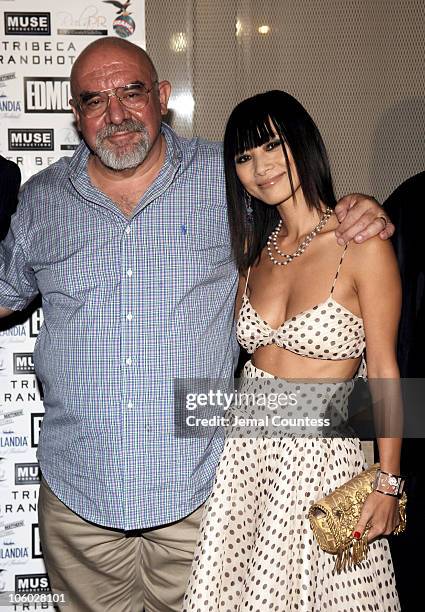 Stuart Gordon, director, and Bai Ling during "Edmond" Red Carpet Premiere Party Presented by First Independent Pictures at The Tribeca Grand in New...