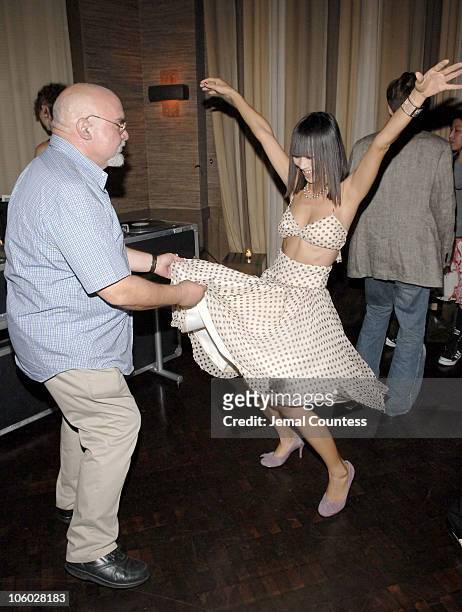 Stuart Gordon, director, and Bai Ling during "Edmond" Red Carpet Premiere Party Presented by First Independent Pictures at The Tribeca Grand in New...