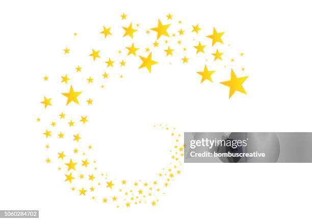 shiny stars - shooting star stock illustrations
