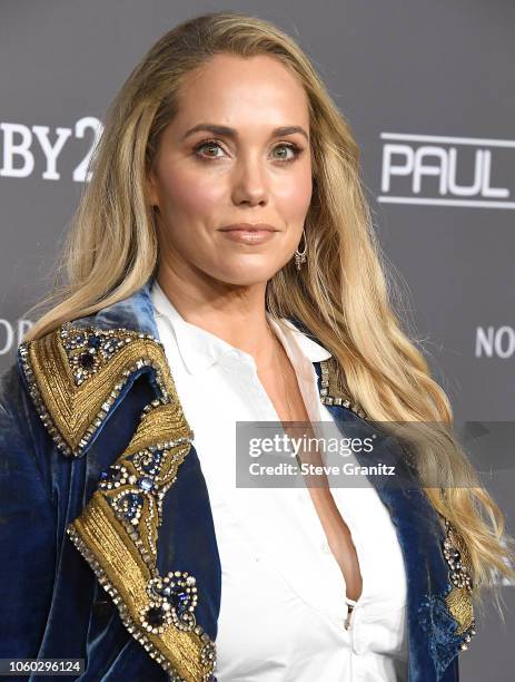 Elizabeth Berkley arrives at the The 2018 Baby2Baby Gala Presented By Paul Mitchell Event at 3LABS on November 10, 2018 in Culver City, California.