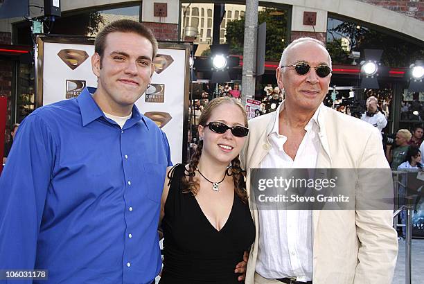 Frank Langella and Kids during World Premiere of "Superman Returns" - Arrivals at Mann's Village and Bruin Theaters in Westwood, California, United...