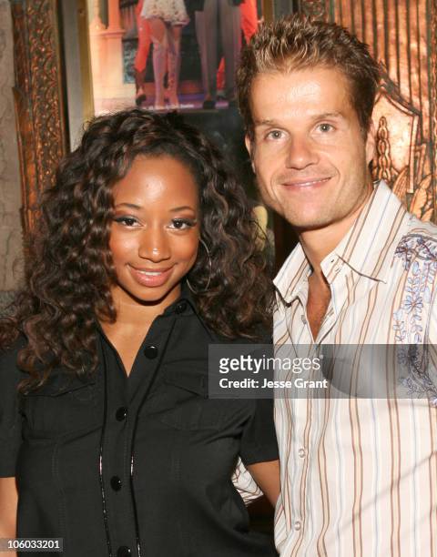 Monique Coleman and Louis van Amstel during "Dirty Rotten Scoundrels" Los Angeles Premiere Performance - Arrivals at Pantages Theatre in Hollywood,...