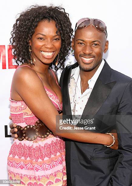 Vanessa Williams and Romany Malco during "Weeds" Season Two Premiere - Arrivals at The Egyptian Theatre in Hollywood, California, United States.
