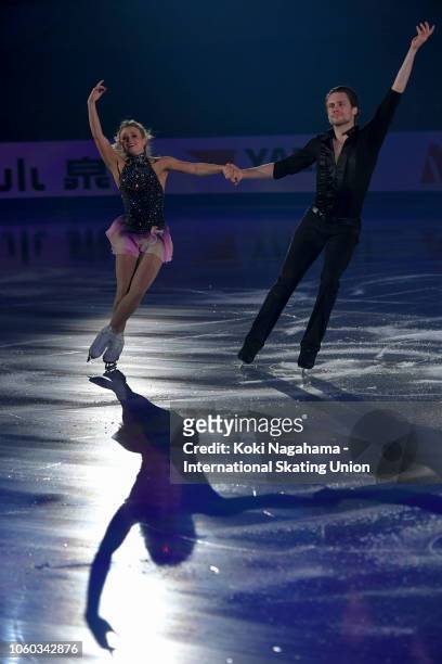 Kirsten Moore-Towers and Michael Marinaro of Canada perform in the Gala Exhibition during day three of the ISU Grand Prix of Figure Skating NHK...