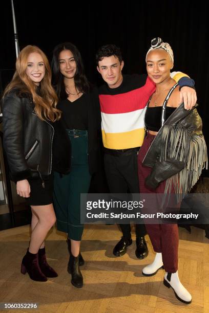 Abigail Cowen, Adeline Rudolph, Gavin Leatherwood and Tati Gabrielle attend the special preview of Netflix’s original series ‘Chilling Adventures of...