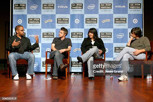 Terence Blanchard, Harry Gregson-Williams, Doreen Ringer-Ross and Thomas Newman of the Composers Panel