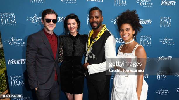 Topher Grace, Mary Elizabeth Winstead, Colman Domingo and Zazie Beetz attend the Newport Beach Film Festival Fall Honors and Variety's 10 Actors To...