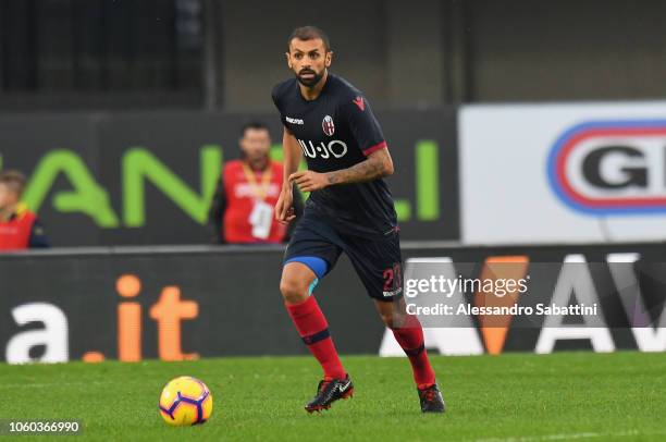 Larangeira Danilo of Bologna FC in action during the Serie A match between Chievo Verona and Bologna FC at Stadio Marc'Antonio Bentegodi on November...