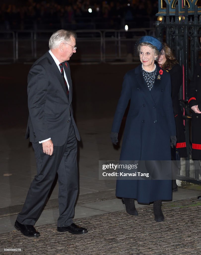 Centenary Of The Armistice Service At Westminster Abbey