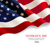 Veterans day. Flag USA