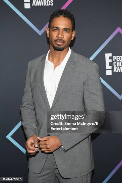 Pictured: Damon Wayans, Jr. Arrives to the 2018 E! People's Choice Awards held at the Barker Hangar on November 11, 2018 -- NUP_185068 --