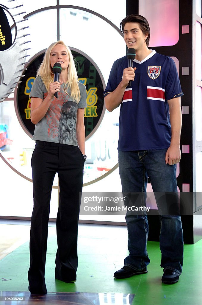 Rosario Dawson, Kate Bosworth & Brandon Routh Visit MTV's "TRL" - June 28, 2006