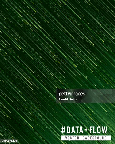 flowing data code lines abstract texture green background - fall backgrounds vertical stock illustrations