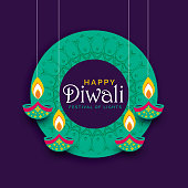 creative diwali festival poster design background