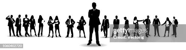 detailed business people - chief executive officer stock illustrations