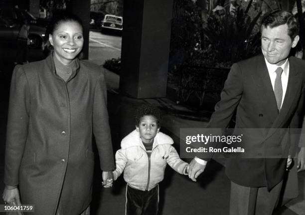 Leslie Uggams, Husband Grahame Pratt, and Son during Easter Brunch - April 19, 1981 at Beverly Hills Hotel in Beverly Hills, California, United...