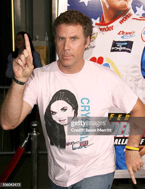 Will Ferrell during "Talladega Nights: The Ballad of Ricky Bobby" Premiere - Arrivals at Grauman's Chinese Theater in Hollywood, California, United...