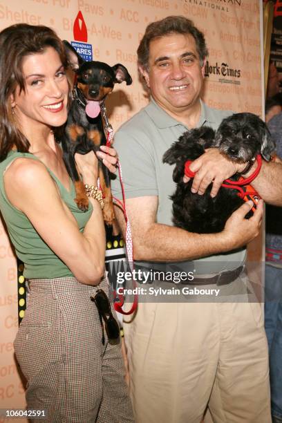 Wendie Malick and Dan Lauria during Broadway Barks! 8 at Shubert Alley in New York, NY, United States.