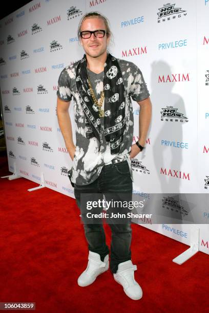 Chad Muska during Celebrate Extreme Sports With Maxim Magazine at Privilage in Hollywood, California, United States.