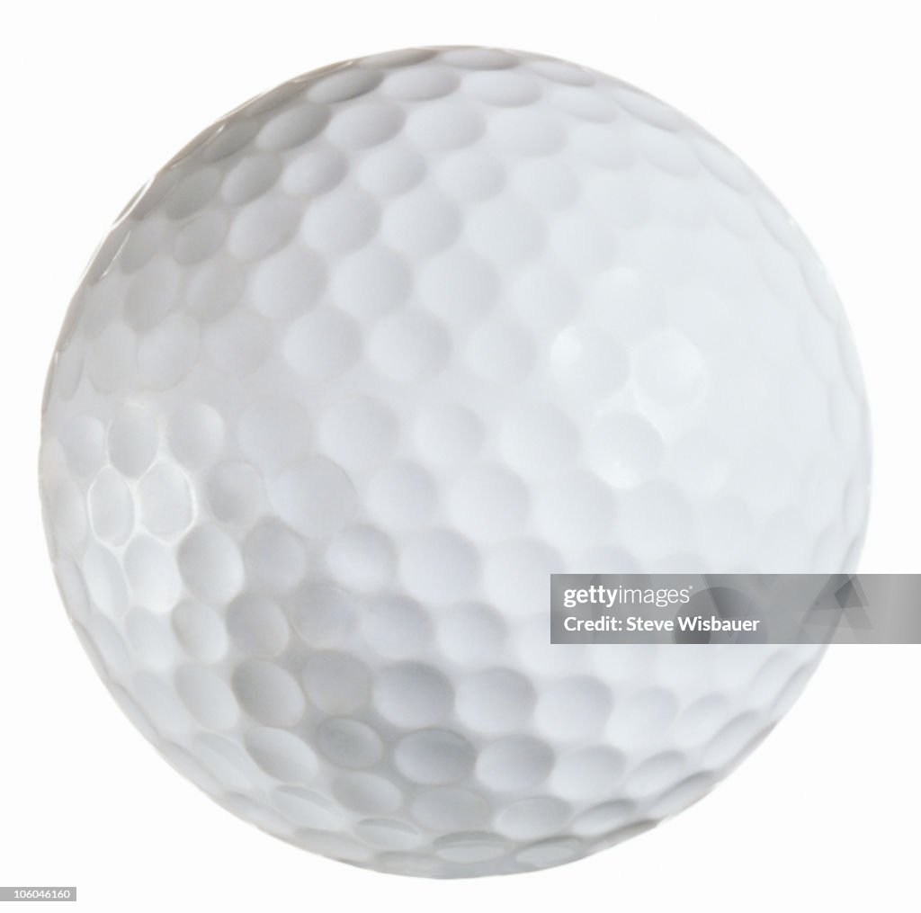 A white golf ball