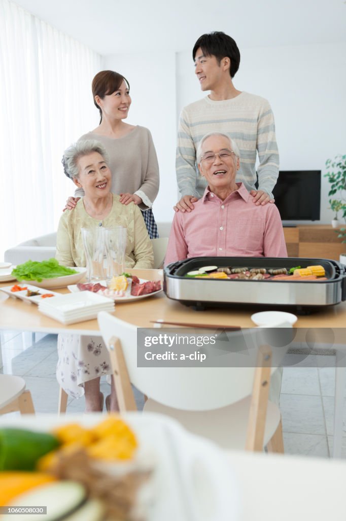 A family at the table