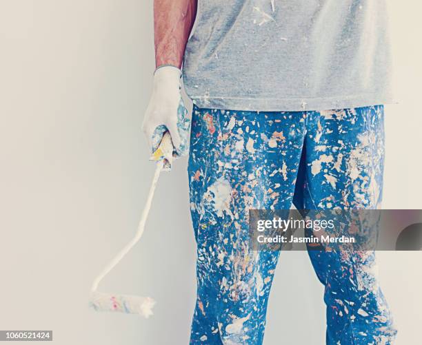 messy painter - maler stock-fotos und bilder