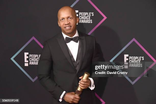 Bryan Stevenson attends the E! People's Choice Awards - Press Room at Barker Hangar on November 11, 2018 in Santa Monica, California.