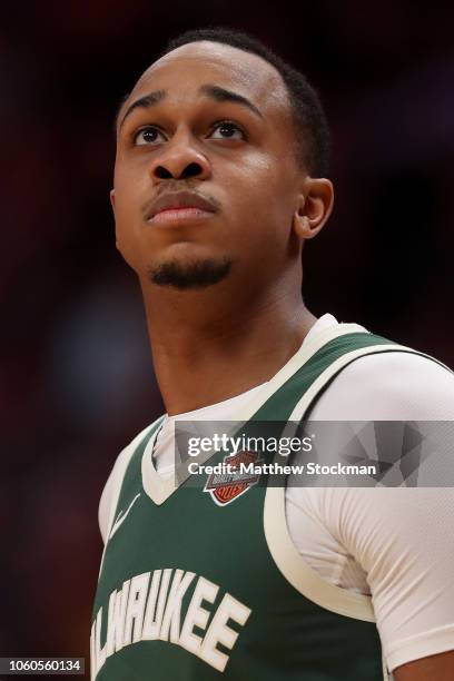 John Henson of the Milwaukee Bucks plays the Denver Nuggets at the Pepsi Center on November 11, 2018 in Denver, Colorado. NOTE TO USER: User...