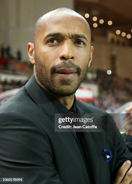 Coach of Monaco Thierry Henry during the french Ligue 1 match between