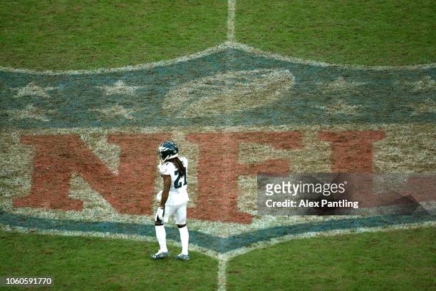 Ronald Darby of the Eagles during the NFL International Series match between Philadelphia Eagles and Jacksonville Jaguars at Wembley Stadium on...