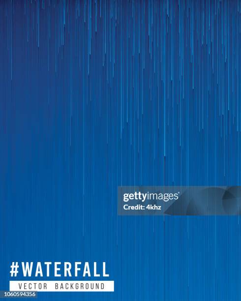 stockillustraties, clipart, cartoons en iconen met korrelig regen storm abstract texture blauwe achtergrond - waterval