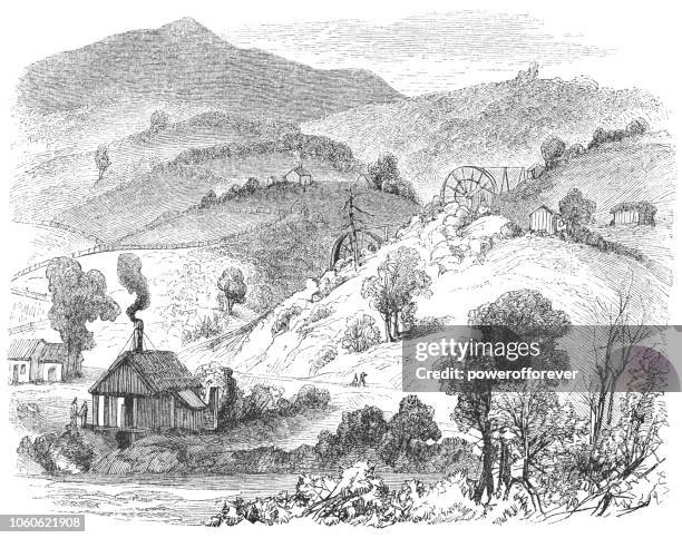 Rancho Las Mariposas In Mariposa County California Usa High-Res Vector Graphic