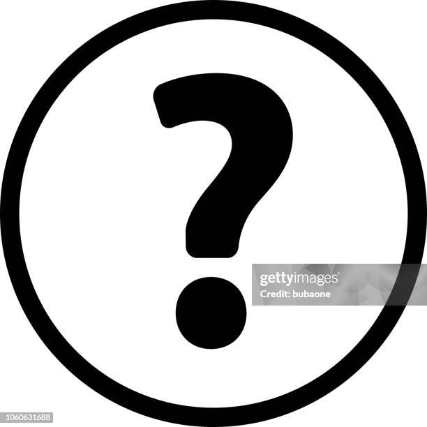 question mark icon with long shadow - blue question mark stock illustrations