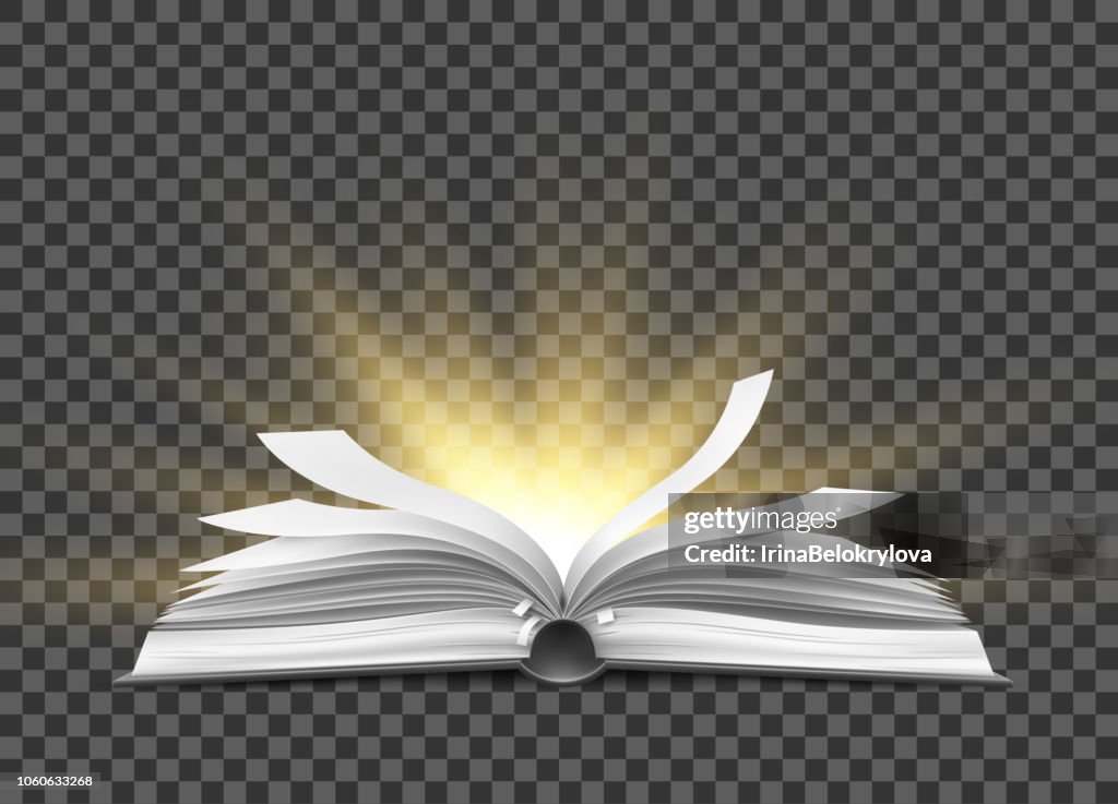 Vector Book Texture Opening Vector Realistic Open Book With Fluttering Pages High-Res Vector ...