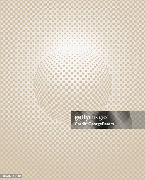 halftone dots circle abstract background - solar eclipse stock illustrations