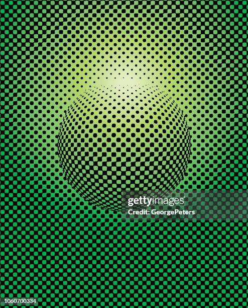halftone dots circle abstract background - solar eclipse stock illustrations