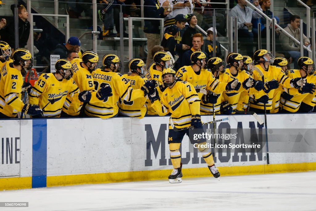 COLLEGE HOCKEY: NOV 10 Notre Dame at Michigan