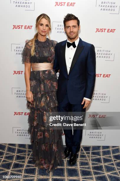 Vogue Matthews and Spencer Matthews at the British Takeaway Awards 2018, in association with Just Eat at The Savoy Hotel on November 12, 2018 in...
